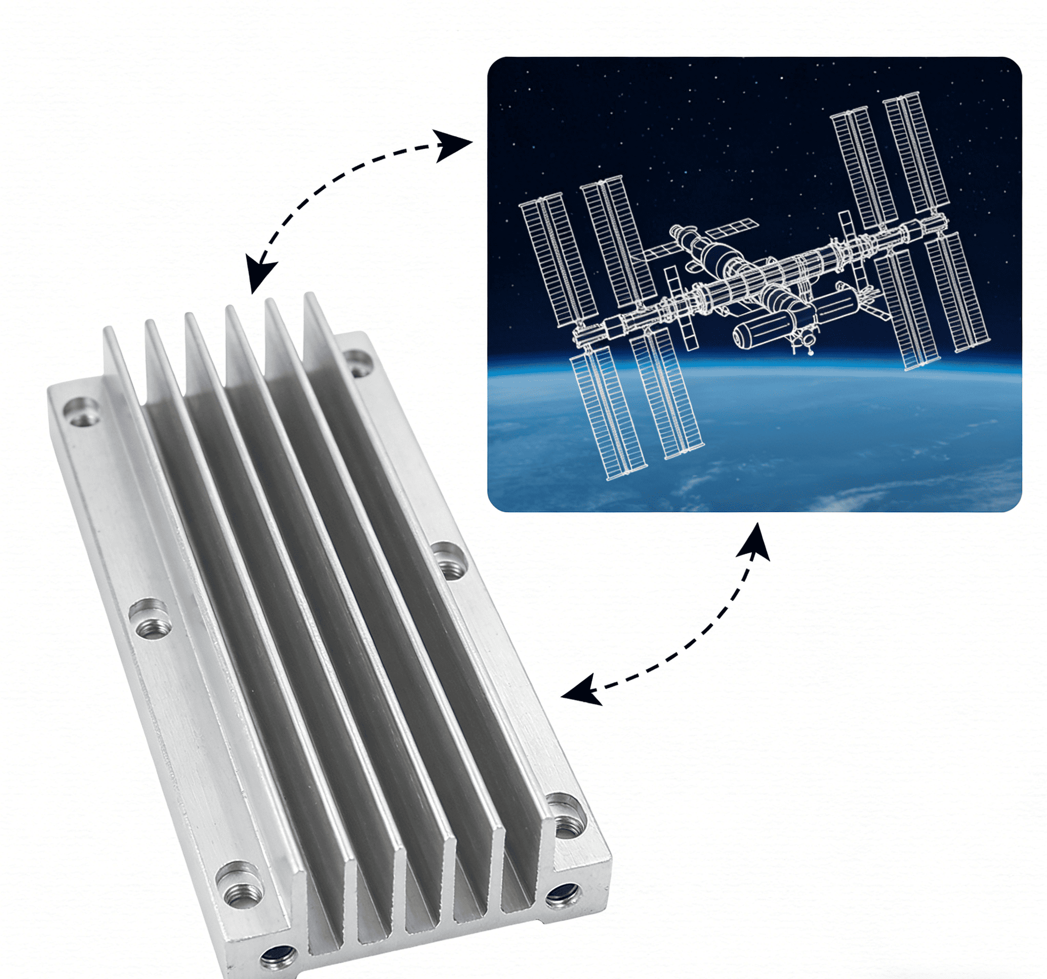 High-Precision Forged Heatsink for Aerospace Satellite Thermal Control System